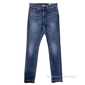 rag & bone /JEAN 10 Inch Dre Bainbridge Blue Released Hem Slim Boyfriend Jeans